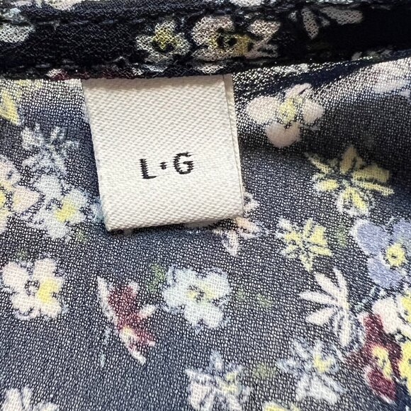 🌸 Reitmans L Floral 3/4 Sleeve Top Feminine & Effortless Chic - Picture 9 of 13